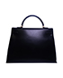 Kelly Sellier 35 Box Leather in Black, back view